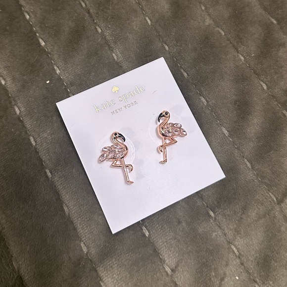 kate spade Jewelry - Kate spade ♠️ Bird’s the Word Flamingo Ears NWT